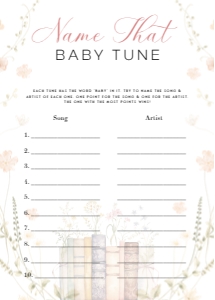 ANC - Name That Baby Tune - 5x7: ANC - Games Bundle