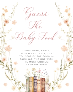 ANC - Guess The Baby Food Sign - 8x10: ANC - Games Bundle