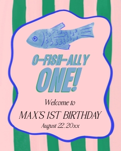OFO - Welcome Sign - 8x10: OFO - Welcome Signs - Wavy