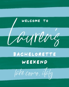 CB - Welcome Sign - 16x20: CB - Welcome Signs