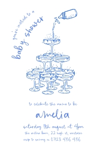 HD2 - Invitation Blue design preview