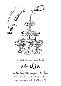 HD2 - Invitation Black design preview