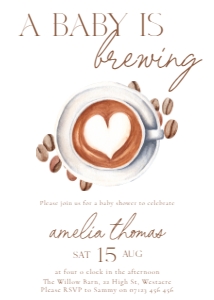 ABB - Baby Shower Invite design preview