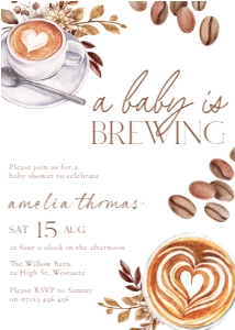 ABB - Baby Shower Invite design preview