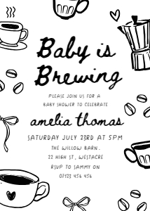 ABB - Baby Shower Invite design preview