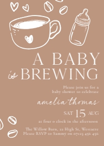 ABB - Baby Shower Invite design preview