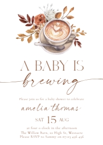 ABB - Baby Shower Invite design preview