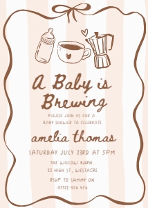 ABB - Baby Shower Invite design preview