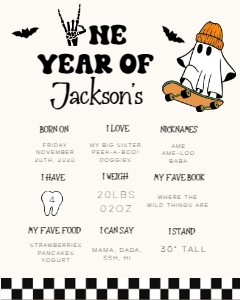 My First Year Stats v1 design preview