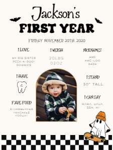 HW1 - My First Year Stats WP v2 - 18x24: Full Bundle