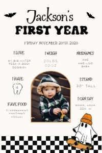 HW1 - My First Year Stats WP v2 - 24x36: Full Bundle