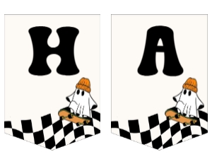 HW1 - Happy Birthday Bunting 1 - 11x8.5: Full Bundle