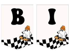 HW1 - Happy Birthday Bunting 4 - 11x8.5: Full Bundle