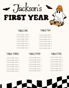 HW1 - Seating Chart - 11x14: Full Bundle