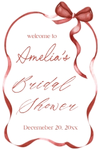CBS - Bridal Shower Welcome Sign - 24x36: CBS - Welcome Signs