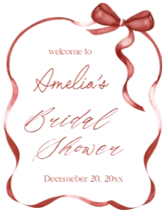 CBS - Bridal Shower Welcome Sign - 11x14: CBS - Welcome Signs