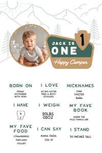 OHC - My First Year - 24x36: OHC - First Year Stats Sign