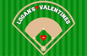Valentines Baseball Field - 11x17'': Easy DIY Printable Baseball Field Valentines Box Topper