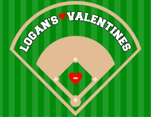 Valentines Baseball Field - 8.5x11'': Easy DIY Printable Baseball Field Valentines Box Topper