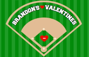 Valentines Baseball Field - 8.5x5.5'': Easy DIY Printable Baseball Field Valentines Box Topper