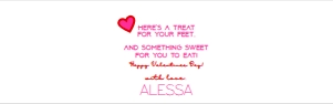 Valentine's Sock Wrap Printable - Style 1: Valentines Sock Wraps - 2 Styles Included