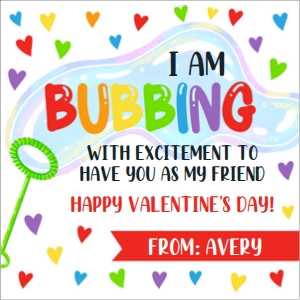 Bubbles Valentine 2 design preview