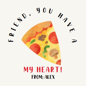 Pizza Valentine design preview