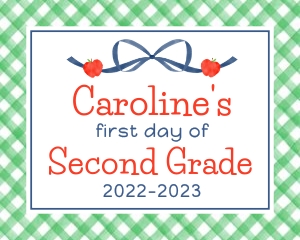 Back to School Sign - Apple: Back to School Sign - Apple