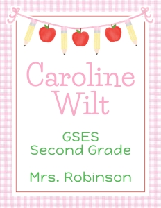 Binder Cover - Apple Banner, Pink design preview