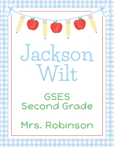 Binder Cover - Apple Banner, Blue design preview