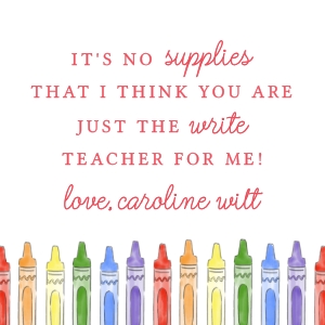 Teacher Appreciation - Gift Tag - Crayons design preview