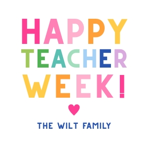 Teacher Appreciation - Gift Tag - Colorblock, Rainbow design preview