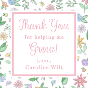 Teacher Appreciation - Gift Tag - DBD Floral Grow design preview