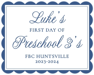 Back to School Sign - Simple Navy: Back to School Sign - Simple Navy
