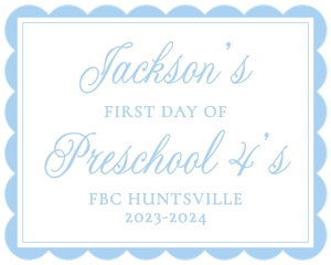 Back to School Sign - Simple Blue: Back to School Sign - Simple Blue