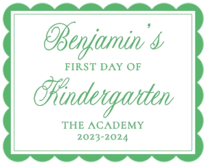 Back to School Sign - Simple Green: Back to School Sign - Simple Green