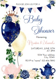 Baby Shower Gender Reveal design preview