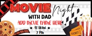 Father's Day Movie Night design preview