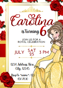 Belle Invitation design preview