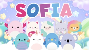 Squishmallows Gable Box Label design preview