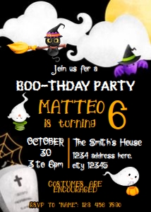 Halloween Birthday Invitation: Halloween Birthday Invitation