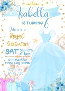 Cinderella Invitation design preview