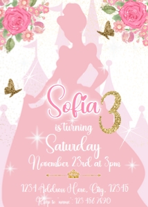 Cinderella Invitation design preview