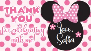 Minnie Mouse Gable Box Label design preview