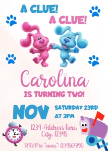 Blues Clues Invitation design preview