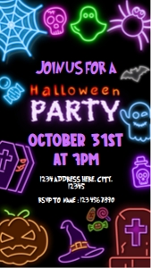 Halloween Party Invitation design preview