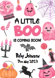Halloween Pregnancy Announcement design preview