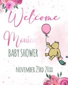 Winnie the Pooh Welcome Sign: Winnie the Pooh Welcome Sign