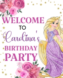 Rapunzel Welcome Sign design preview