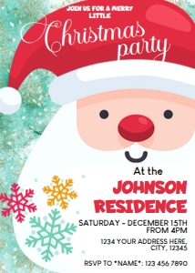 Christmas Party Invitation design preview